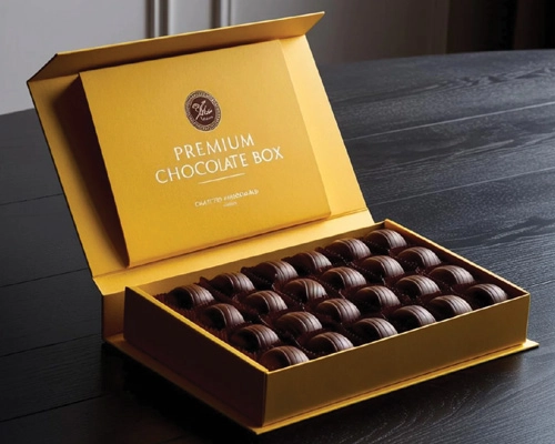 Custom chocolate and dates gift box