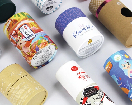 Custom round paper tube box