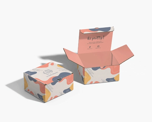 Self-lock folding gift box