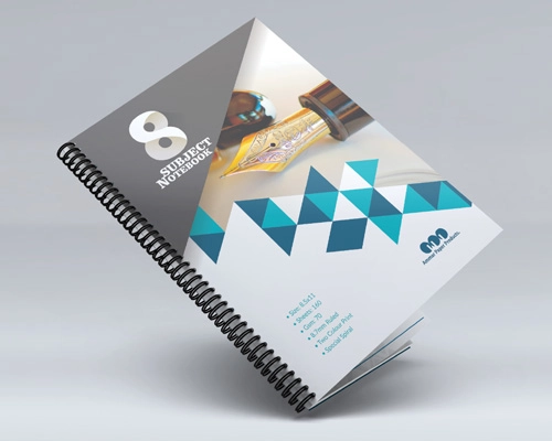 Branded spiral notebook